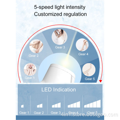 Portable hair removal instrument machine handheld